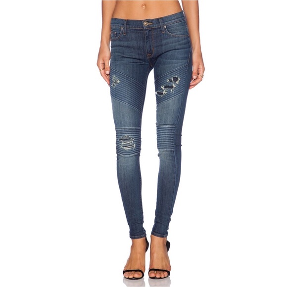 HUDSON | 'Brooklyn Moto Super Skinny' Jeans in Walk of Fame | Size 25 - Picture 15 of 15